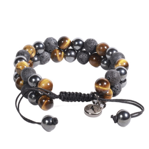 Brazalete B503 | Beige/Negro/Acero - Imagen 2