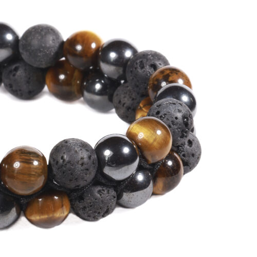Brazalete B503 | Beige/Negro/Acero - Imagen 3