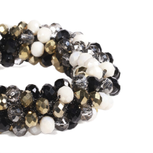 Brazalete B517 | Dorado/Negro/Blanco Perlado - Imagen 3