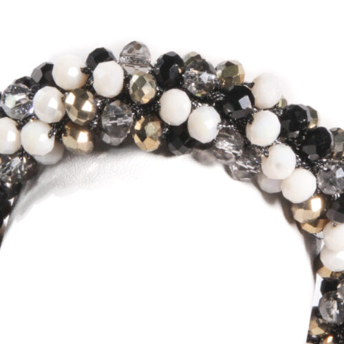 Brazalete B517 | Dorado/Negro/Blanco Perlado - Imagen 3