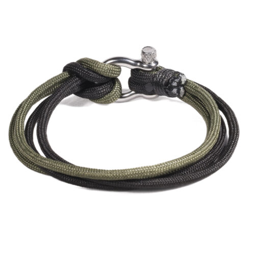 Brazalete Cordón Marítimo | B540 Verde/Negro - Imagen 2