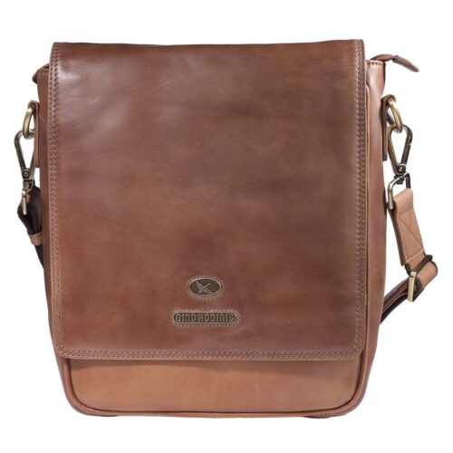 Morral de Cuero 1298 | Camel - Café