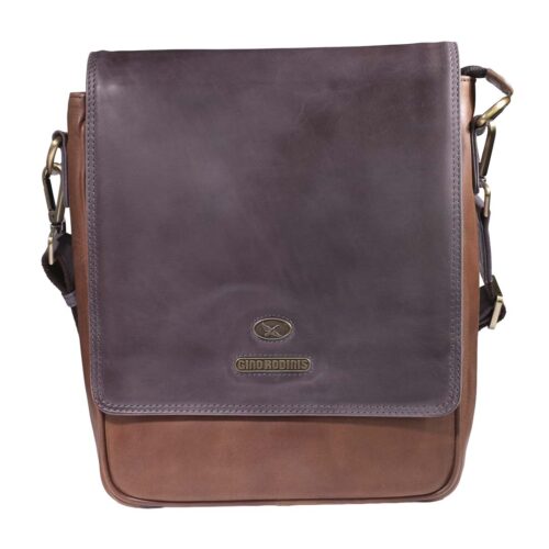 Morral de Cuero 1298 | Gris - Café