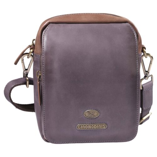 Morral de Cuero 1311 | Gris - Café