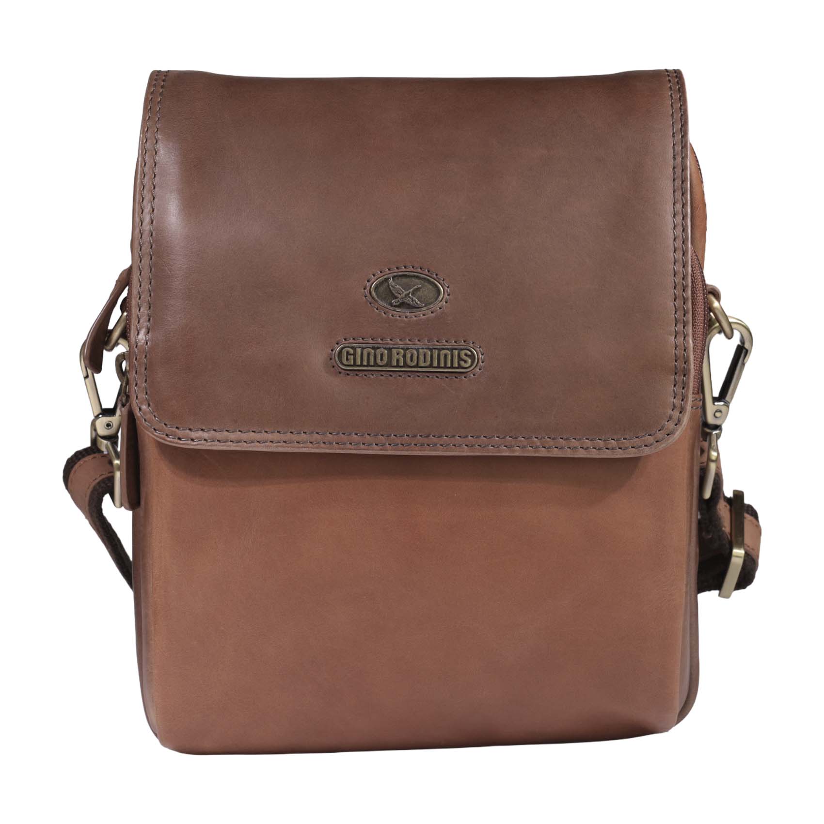 Morral de Cuero 2401 | Camel - Café