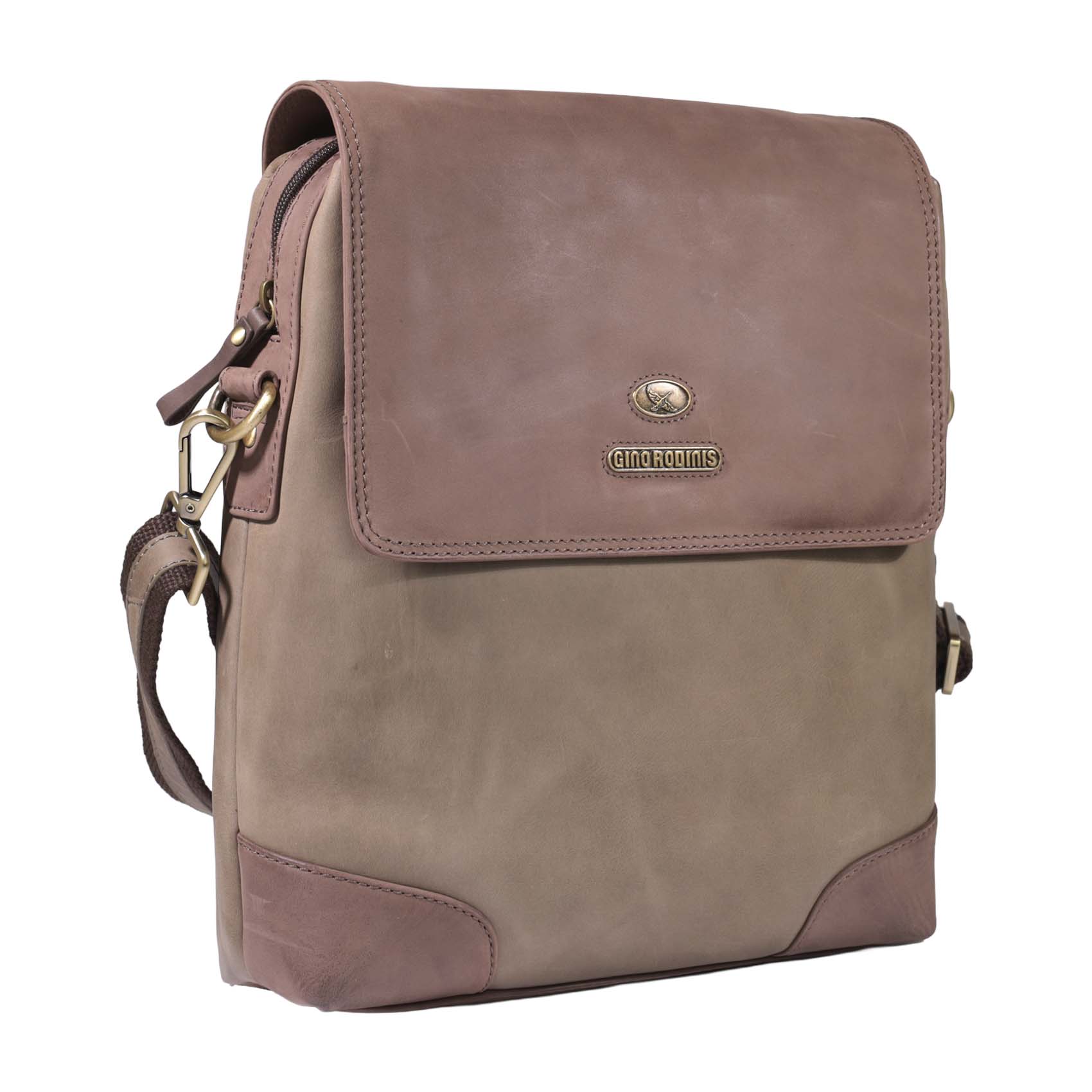 Morral de Cuero 2402 | Oliva - Café - Imagen 2