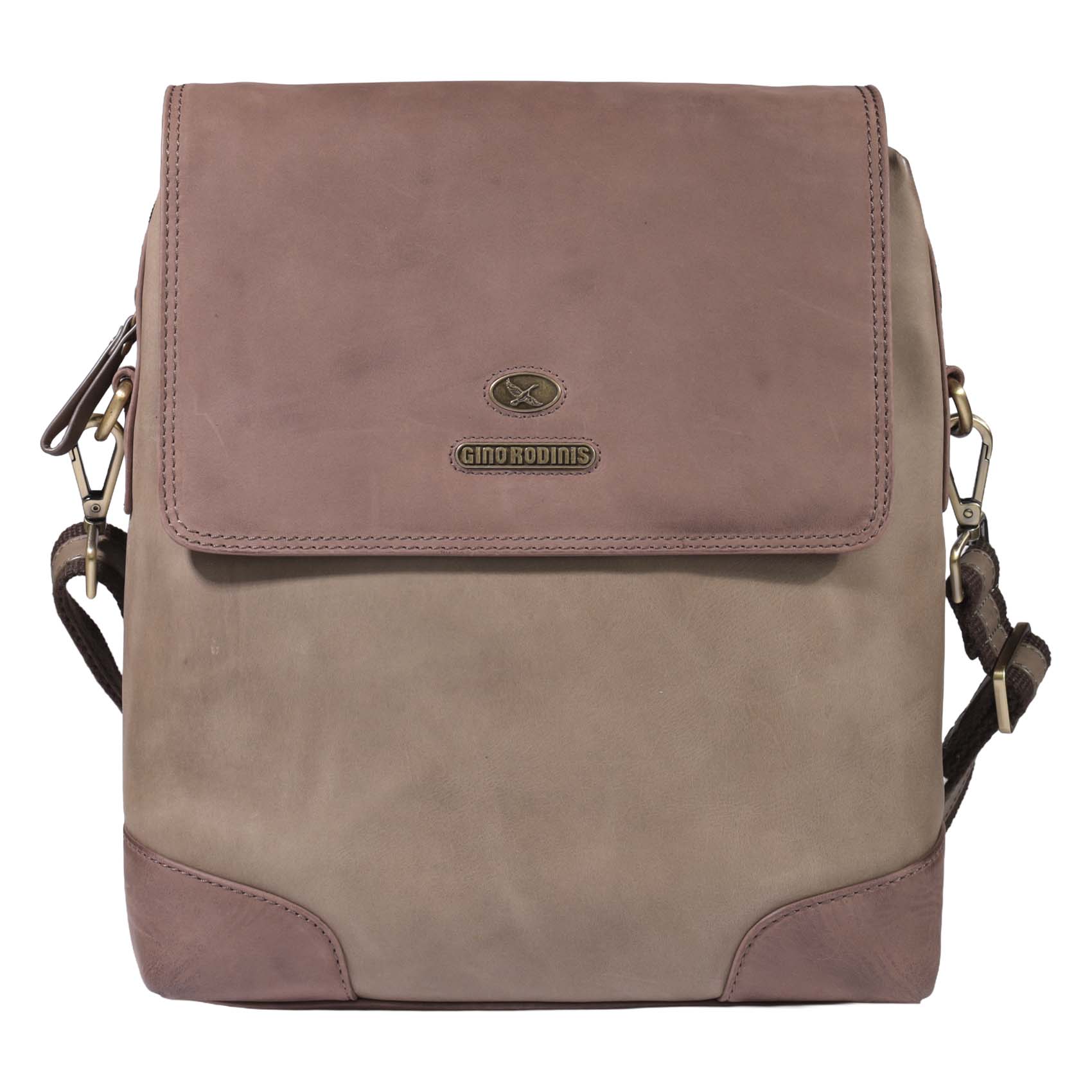 Morral de Cuero 2402 | Oliva - Café