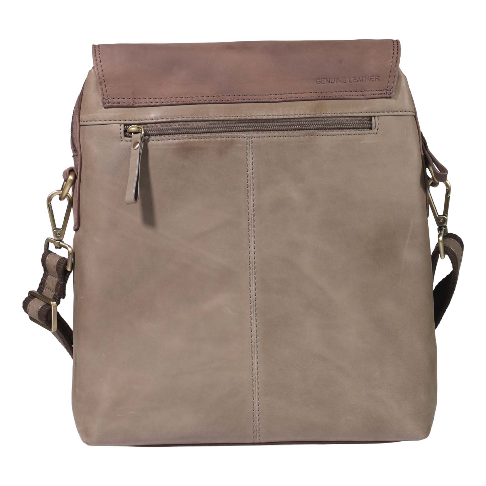 Morral de Cuero 2402 | Oliva - Café - Imagen 5