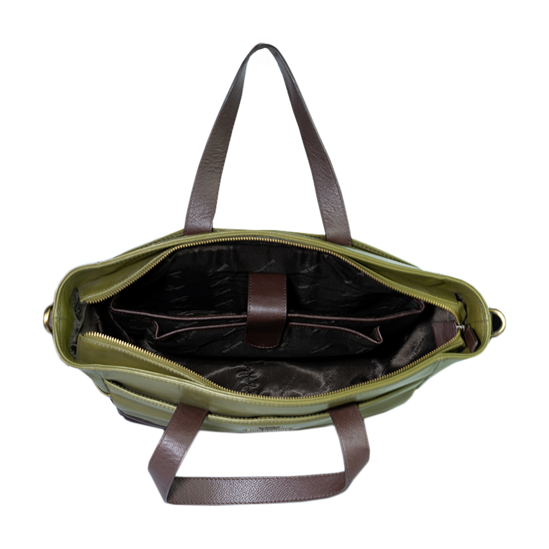 Tote Bag 2203 Cuero | Verde - Imagen 4