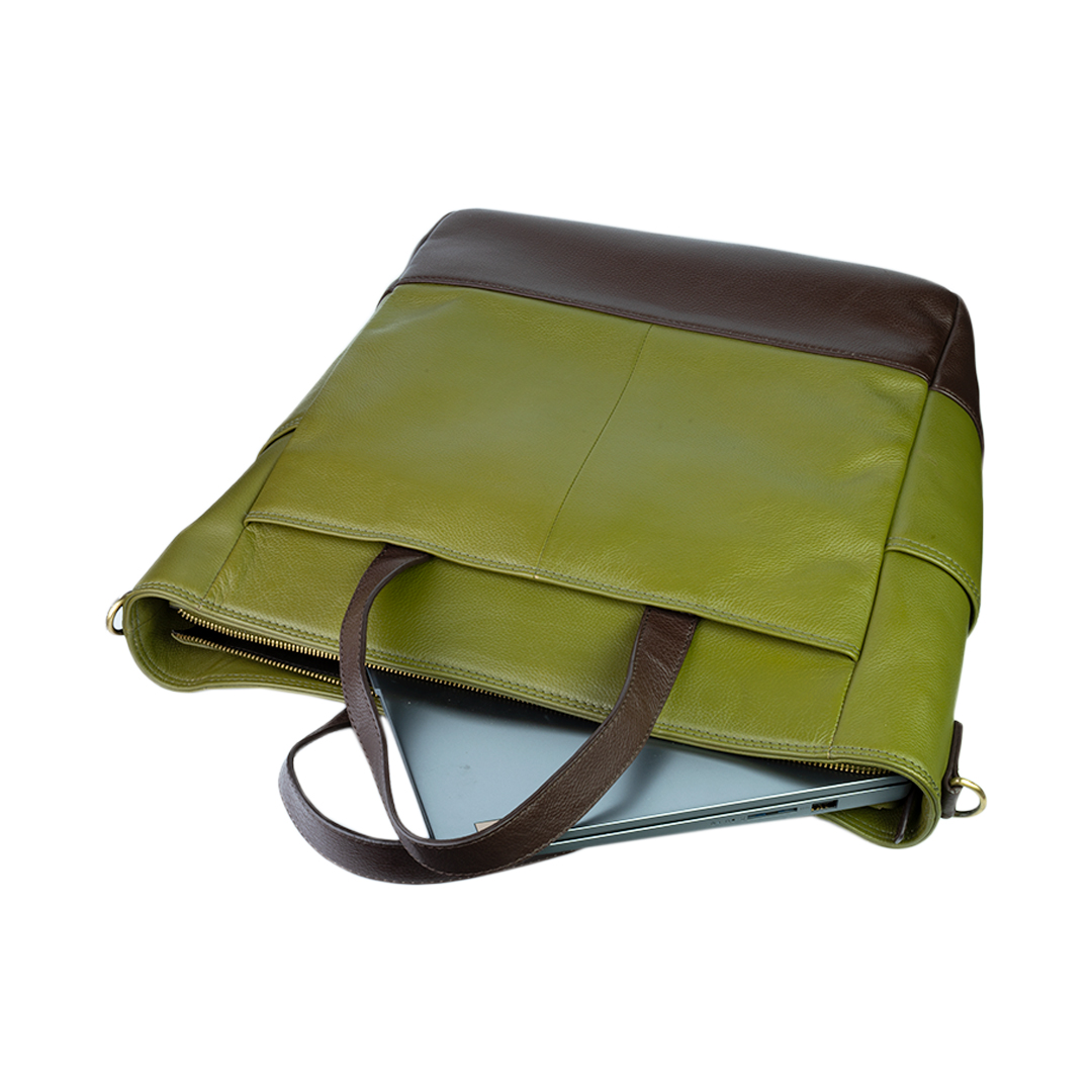 Tote Bag 2203 Cuero | Verde - Imagen 5