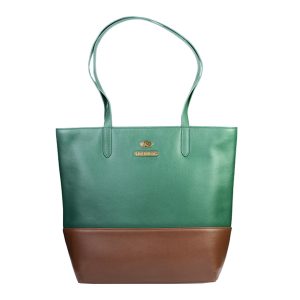 Tote Bag 007 Cuero | Verde / Café