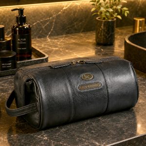 Necessaire de cuero 1293 / Negro