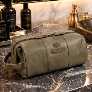Necessaire de cuero 1293 / Oliva