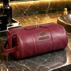 Necessaire de cuero 1293 / Rojo