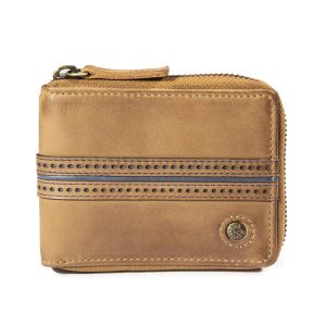 Billetera Borsalino 158 Café/Azul