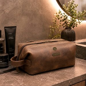 Necessaire de cuero 2452 / Camel