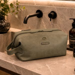 Necessaire de cuero 2452 / Oliva
