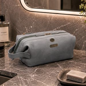 Necessaire de cuero 2452 / Petróleo
