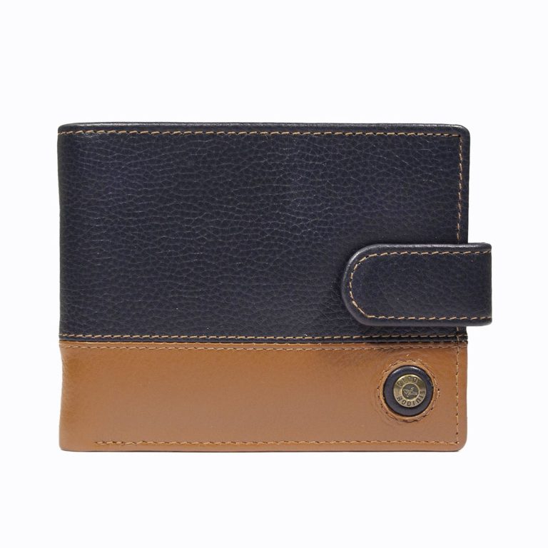 Billetera Capri 985 Azul - Naranjo
