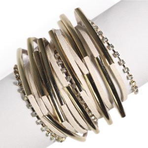 Brazalete B402 | Beige/ Dorado