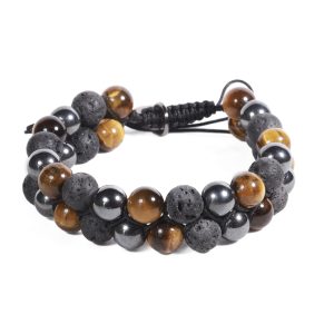 Brazalete B503 | Beige/Negro/Acero
