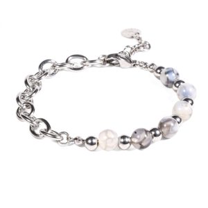 Brazalete B539 | Gris/Plateado