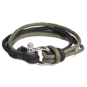 Brazalete Cordón Marítimo | B540 Verde/Negro