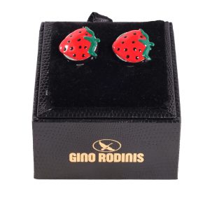 Cubre Botón Tridimensional Frutilla | TB007