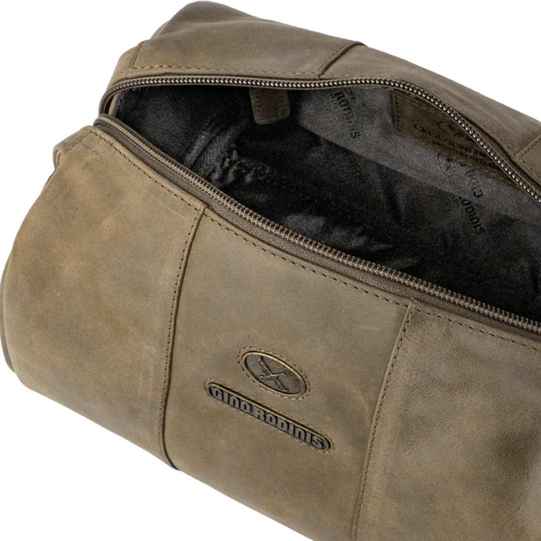 Necessaire de cuero 1293 Oliva - Imagen 6