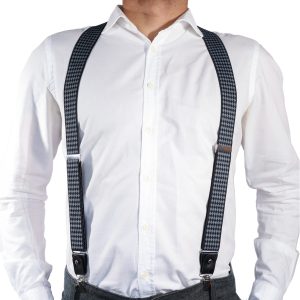 Suspensor Negro con rombos Grises | SP015