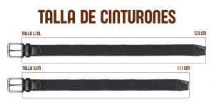 cinturon tallas