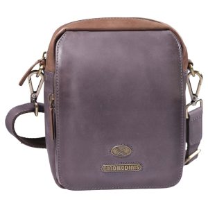 Morral de Cuero 1311 | Gris - Café