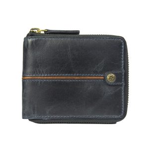 Billetera Texas 164 Azul Oscuro/Marrón