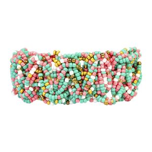 Brazalete B559 | Verde / Rosa