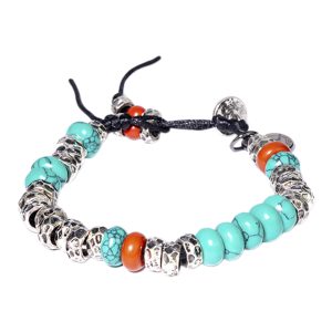 Brazalete B565 | Turquesa / Plata