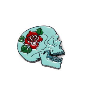 Pin 1.187 | Calavera con Rosa