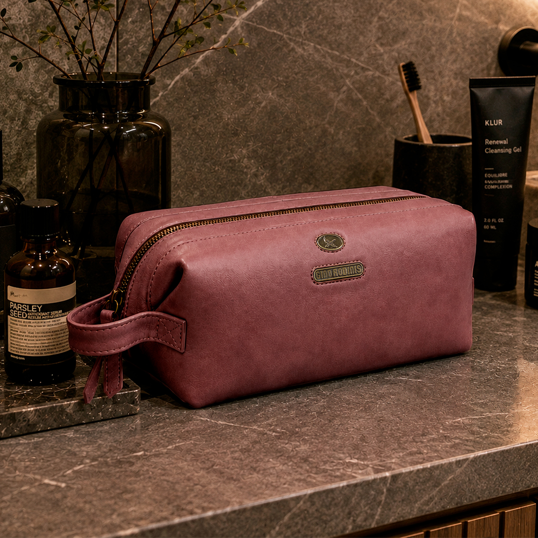 Necessaire de cuero 1316 Rojo