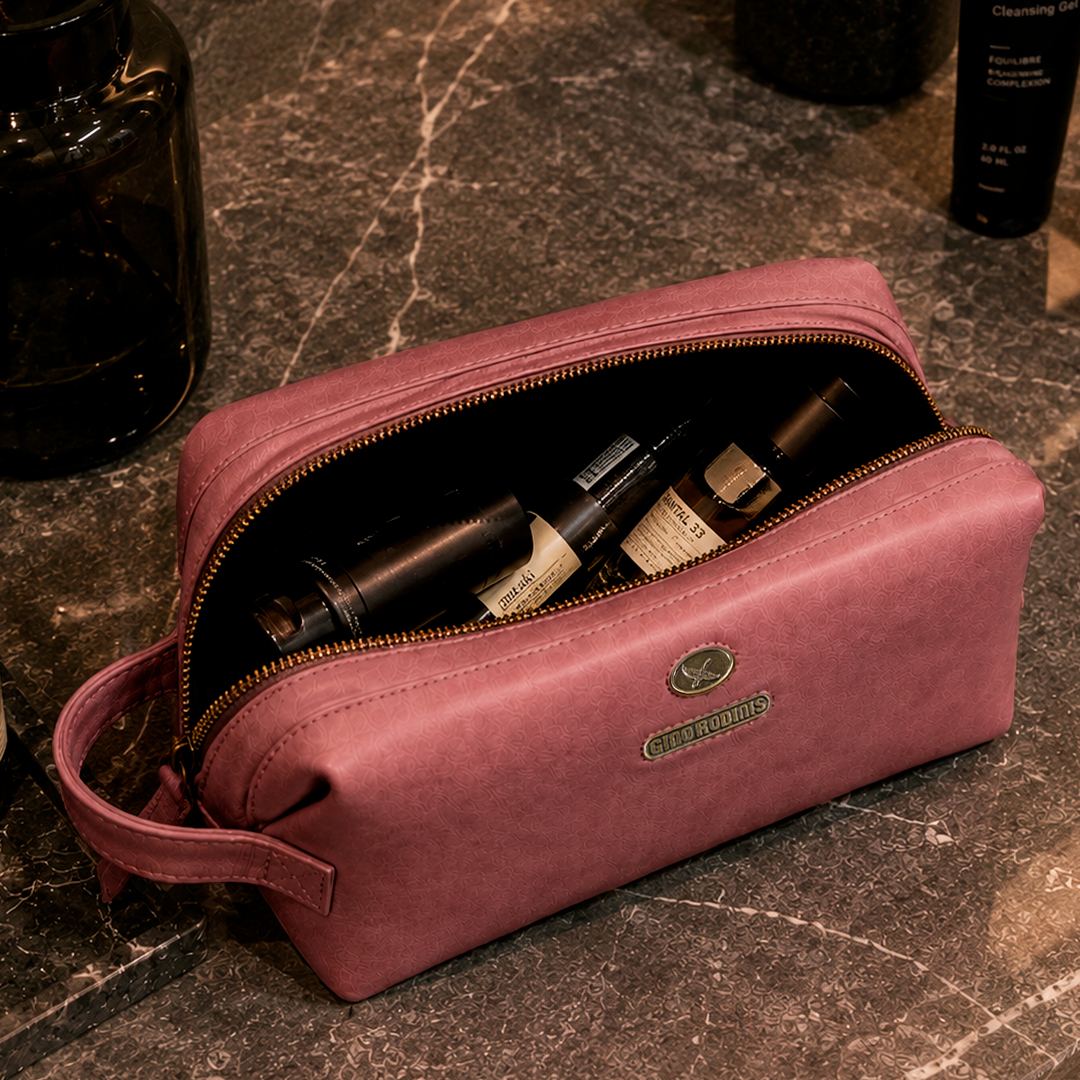 Necessaire de cuero 1316 Rojo - Imagen 2