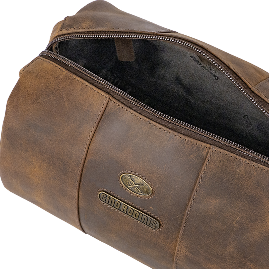 Necessaire de cuero 1293 Camel - Imagen 6