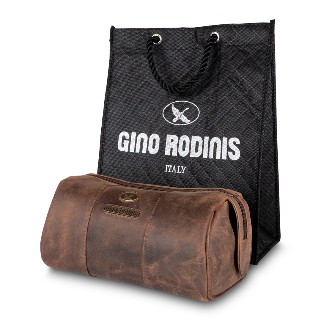 Necessaire de cuero 1293 Camel - Imagen 7