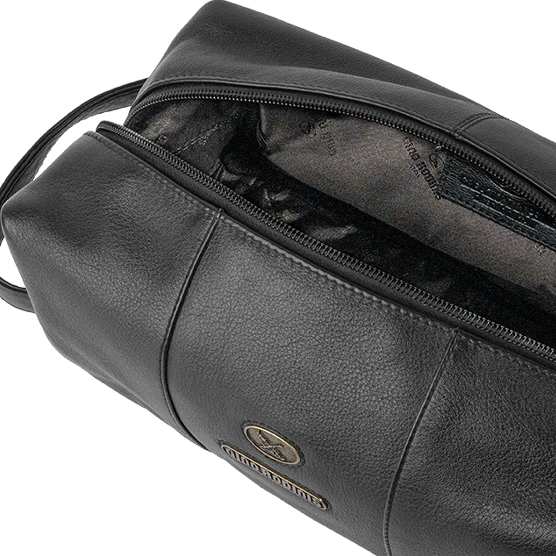 Necessaire de cuero 1305 Negro - Imagen 6