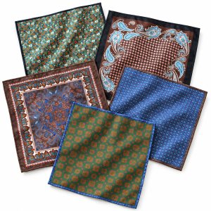 Pañuelo de Bolsillo Reversible 100% Seda ÚNICO
